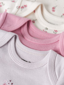 NAME IT 3-Pak Kortærmet Body Flower Jet Stream